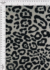 Animal Print Stretch Knit Fabric Stone