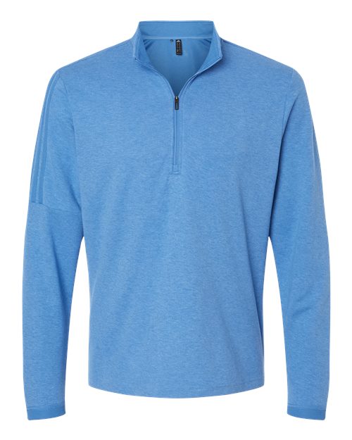 Adidas Men's 3-Stripes Quarter-Zip Sweater Pullover
