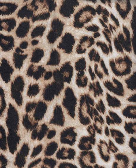 1 Yard French Terry Animal Print Knit Fabric 200 GSM, 58/60? Wide Polyester Rayon Spandex Blend