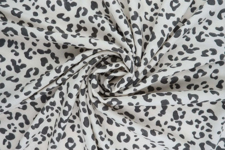 1 yarda de tela de punto French Terry con estampado animal 58/60" de ancho