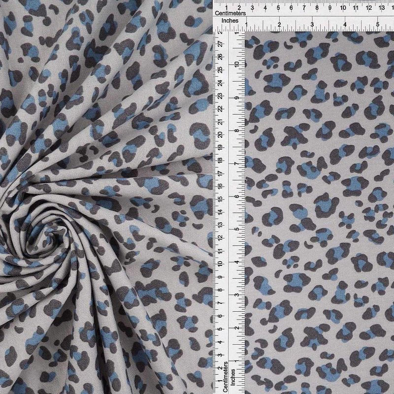 1 Yard French Terry Knit Fabric Animal Print 58/60" Width