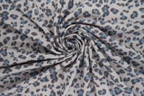 1 Yard French Terry Knit Fabric Animal Print 58/60" Width
