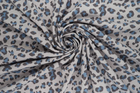 1 Yard French Terry Knit Fabric Animal Print 58/60" Width