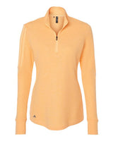 adidas Women's 3-Stripes Quarter-Zip Sweater Pullover