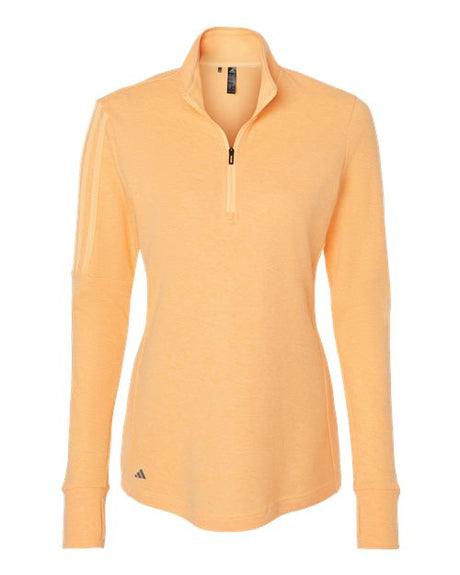 adidas Women's 3-Stripes Quarter-Zip Sweater Pullover