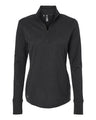 adidas Women's 3-Stripes Quarter-Zip Sweater Pullover