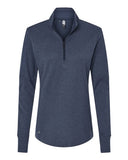adidas Women's 3-Stripes Quarter-Zip Sweater Pullover