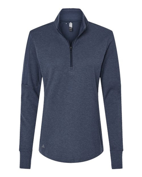 adidas Women's 3-Stripes Quarter-Zip Sweater Pullover