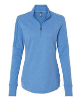 adidas Women's 3-Stripes Quarter-Zip Sweater Pullover