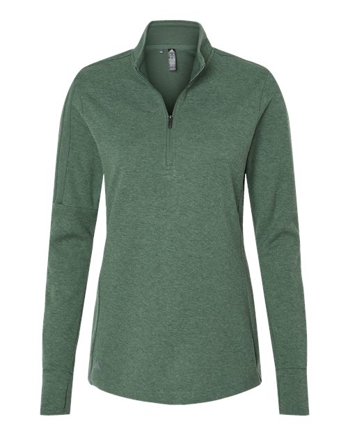 adidas Women's 3-Stripes Quarter-Zip Sweater Pullover