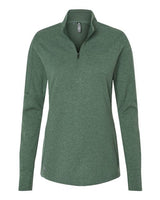 adidas Women's 3-Stripes Quarter-Zip Sweater Pullover
