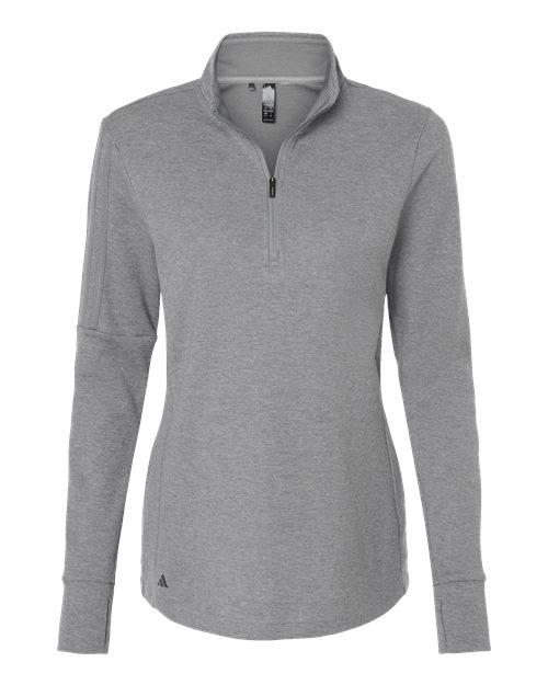 adidas Women's 3-Stripes Quarter-Zip Sweater Pullover