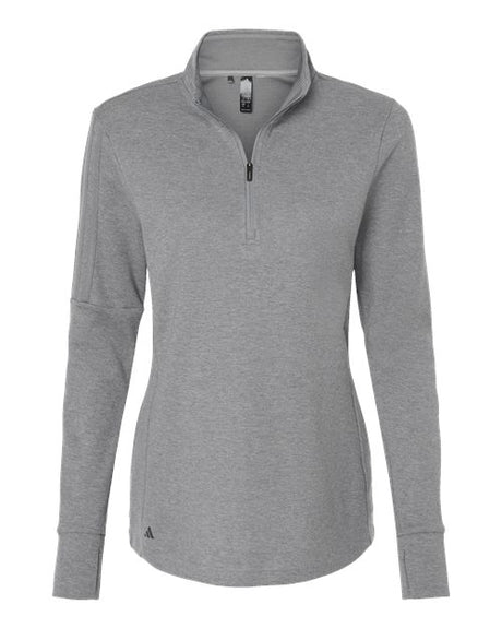 adidas Women's 3-Stripes Quarter-Zip Sweater Pullover