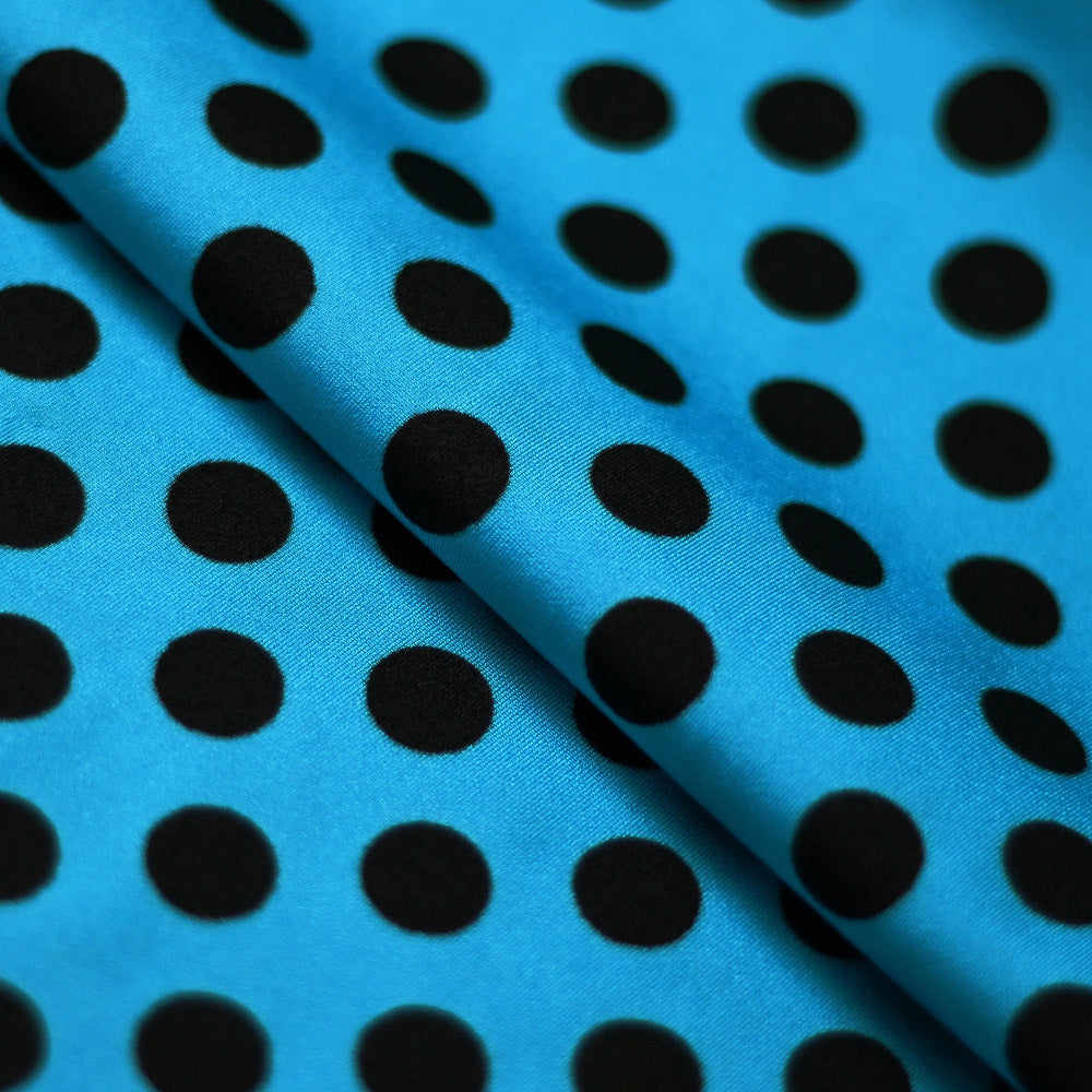 E-Z Dots Nylon Spandex Fabric - Large Polka Dots Print, 58/60" Width (1 Yard)