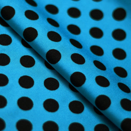 E-Z Dots Nylon Spandex Fabric - Large Polka Dots Print, 58/60" Width (1 Yard)