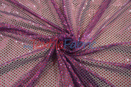 Confetti Dot Sequins Polyester Fabric - 3Mm Sequins, 45" Width (1 Yard)