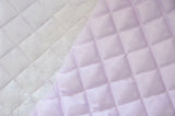 Quilted Polyester Batting Fabric - Diamond Quilted Padded Lining, 58/60" Width (1 Yard)