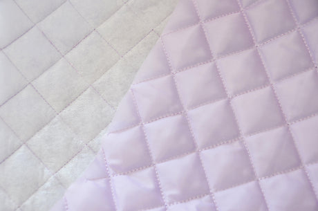 Quilted Polyester Batting Fabric - Diamond Quilted Padded Lining, 58/60" Width (1 Yard)