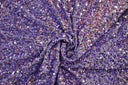 Sequins Stretch Velvet Polyester Spandex Fabric - Sequins On Plush Velvet, Multiple Colors, 60" Width (By The Yard)