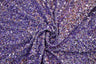 Sequins Stretch Velvet Polyester Spandex Fabric - Sequins On Plush Velvet, Multiple Colors, 60" Width (By The Yard)
