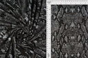 1 yarda de tela de poliéster spandex DTY cepillada con estampado de piel de serpiente animal 58/60" de ancho