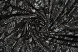 1 Yard Polyester Spandex DTY Brush Snake Skin Print Animal Fabric 58/60" Width