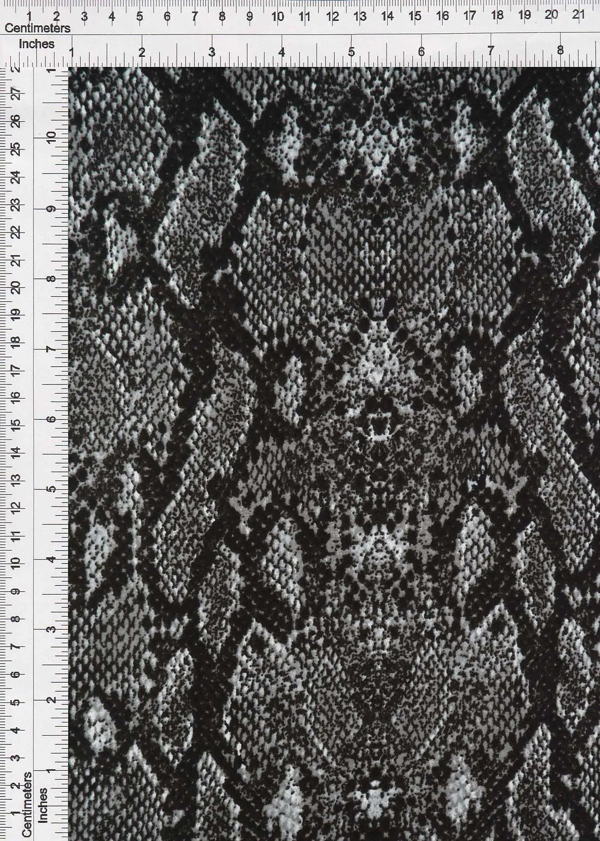 1 Yard Polyester Spandex DTY Brush Snake Skin Print Animal Fabric 58/60" Width