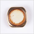 Gold Beige Metal Button - 36L/23mm
