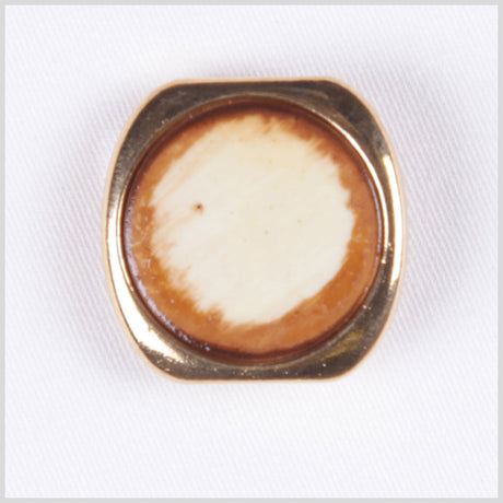 Gold Beige Metal Button - 40L/25.5mm