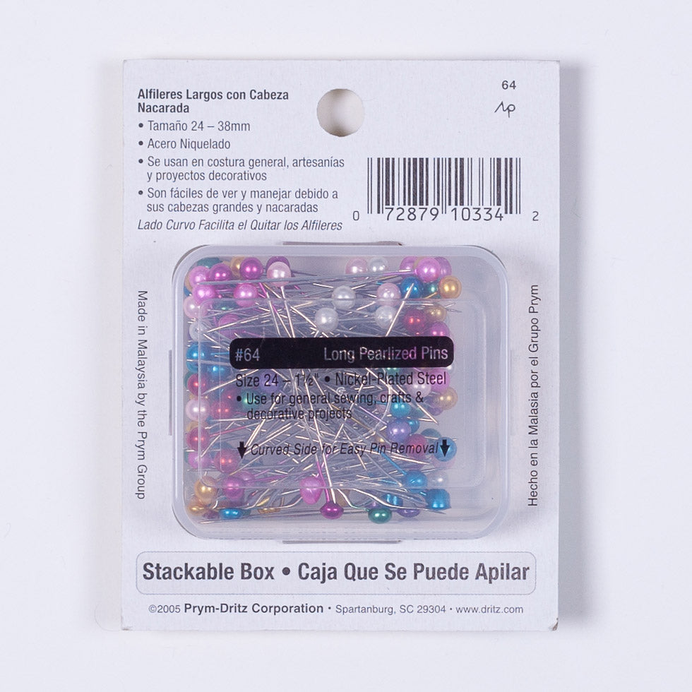 Dritz Long Pearlized Pins - 120ct