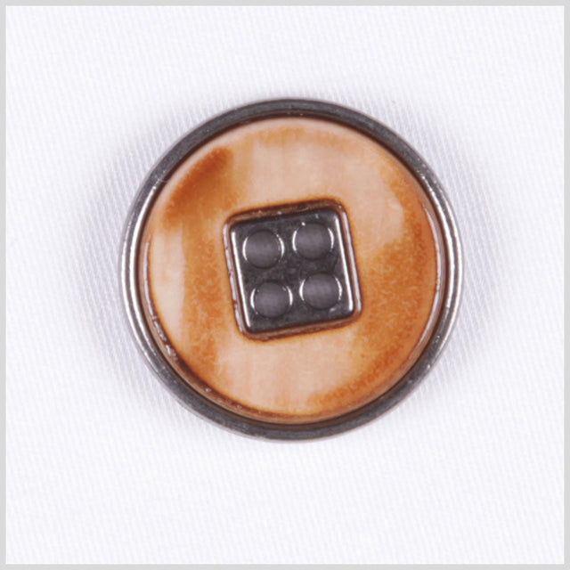Titan Beige Metal Button - 24L/15mm