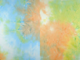 Sweater Knit Tie-Dye Fabric Yellow Orange