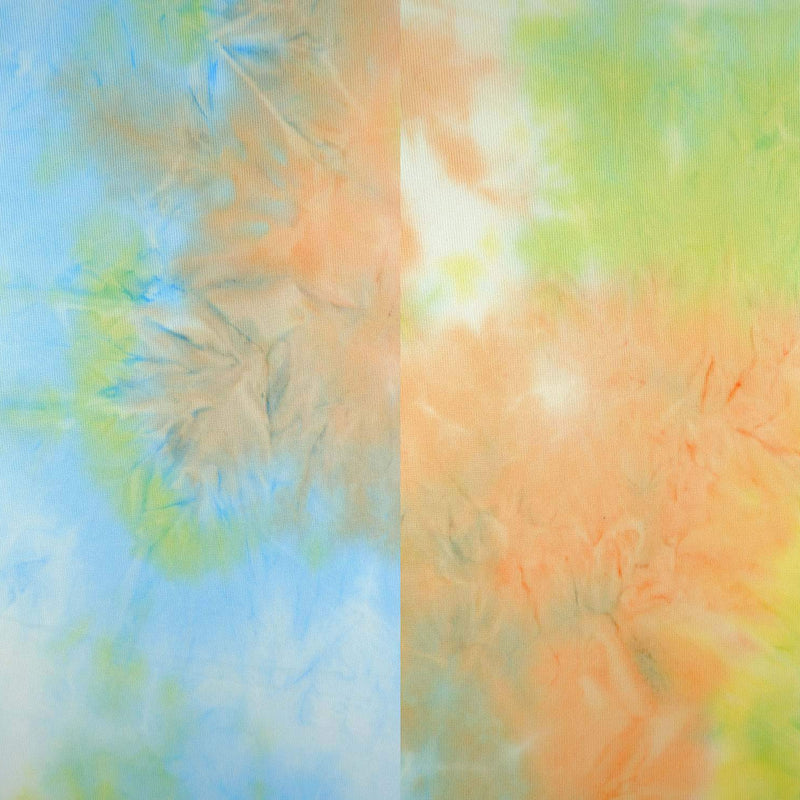 1 Yard Cashmere Sweater Tie Dye Fabric 190 GSM Polyester Spandex Blend 58/60" Width
