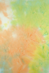 Sweater Knit Tie-Dye Fabric Yellow Orange
