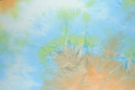 Sweater Knit Tie-Dye Fabric Yellow Orange