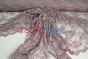 Chantilly Lace Polyester Fabric - Floral Embroidery, Sheer Mesh, 52" Width (1 Yard)