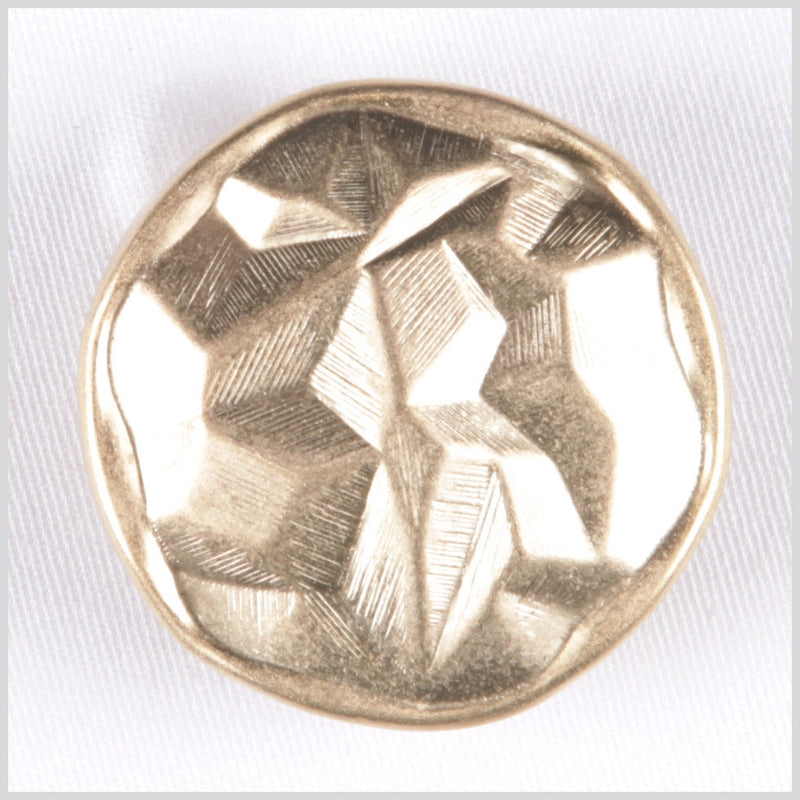 Matte Gold Molded Metal Shank Back Button - 48L/30.5mm