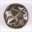 Old Brass Molded Metal Shank Back Button - 48L/30.5mm