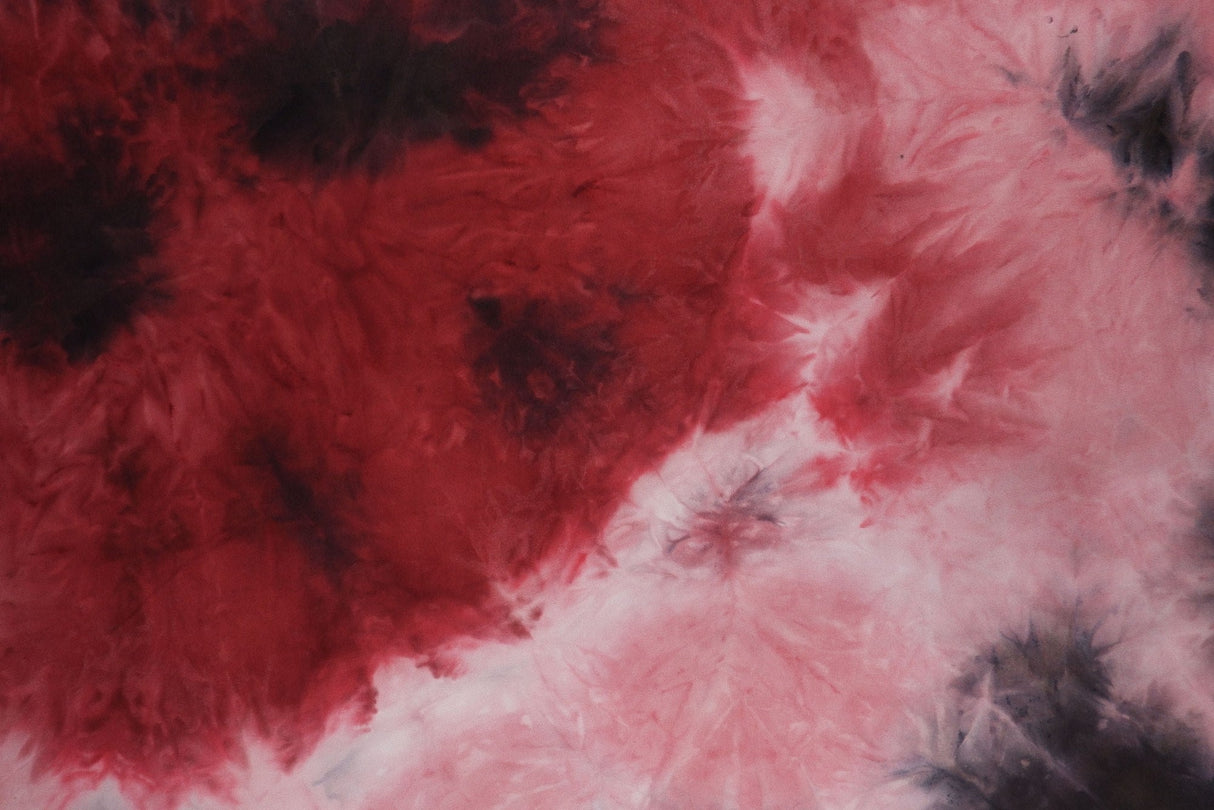DTY Brushed Tie-Dye Stretch Knit Burgundy