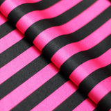 Lucky Stripes Polyester Spandex Fabric - Multi Stripe Print, 58/60" Width (1 Yard)