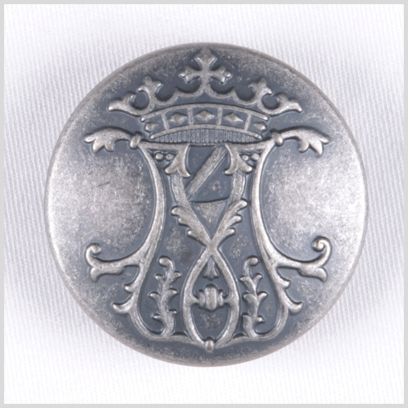 Antique Silver Metal Blazer Button - 36L/23mm