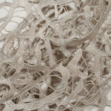 Guipure Lace - Metallic Silver Abstract