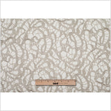Guipure Lace - Metallic Silver Abstract