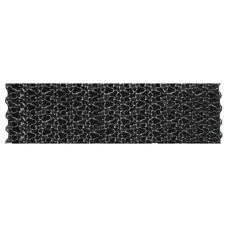 Fancy Beaded Guipure Lace - Black