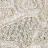 Fancy Beaded Guipure Lace - Silver