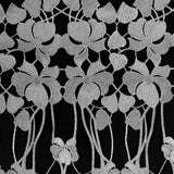 Metallic Silver Floral Lace Trimming - 16"