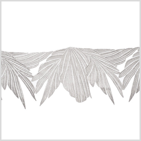 5" Metallic Silver Lace Trim