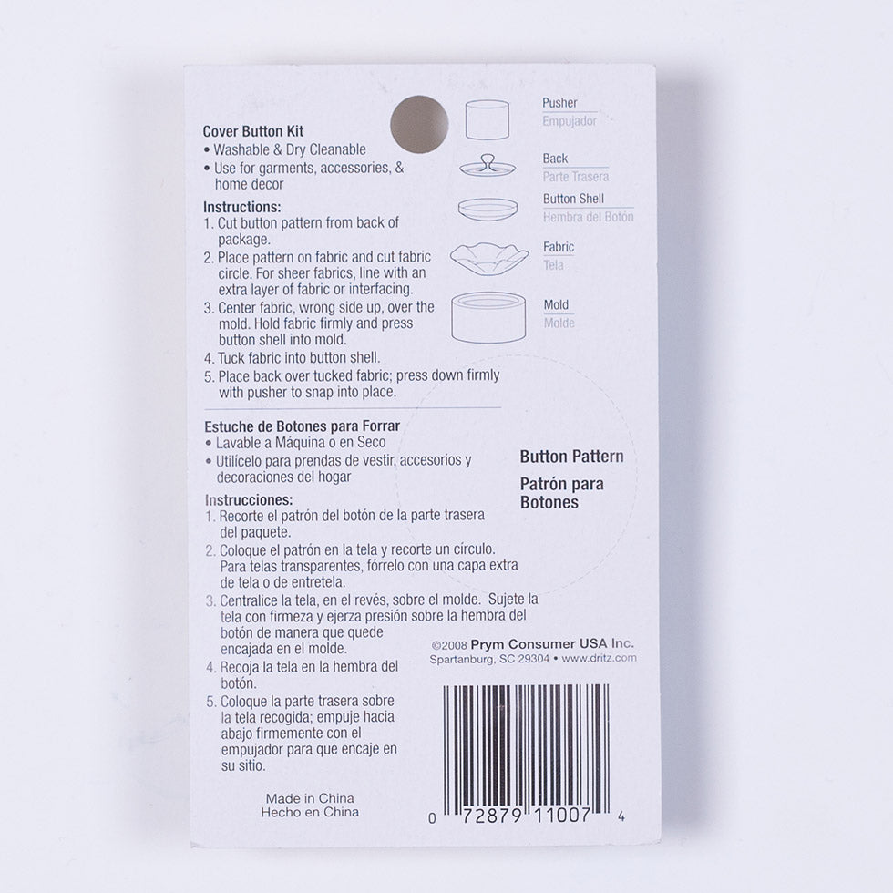 Dritz Cover Button Kit 3/4" Al