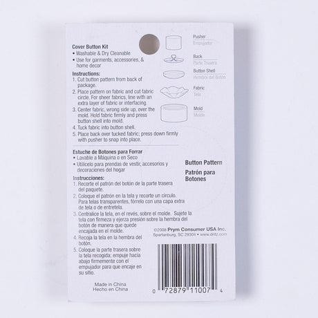 Dritz Cover Button Kit 3/4" Al