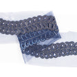 Navy Fancy Beaded Rhinestone Trim - 2"